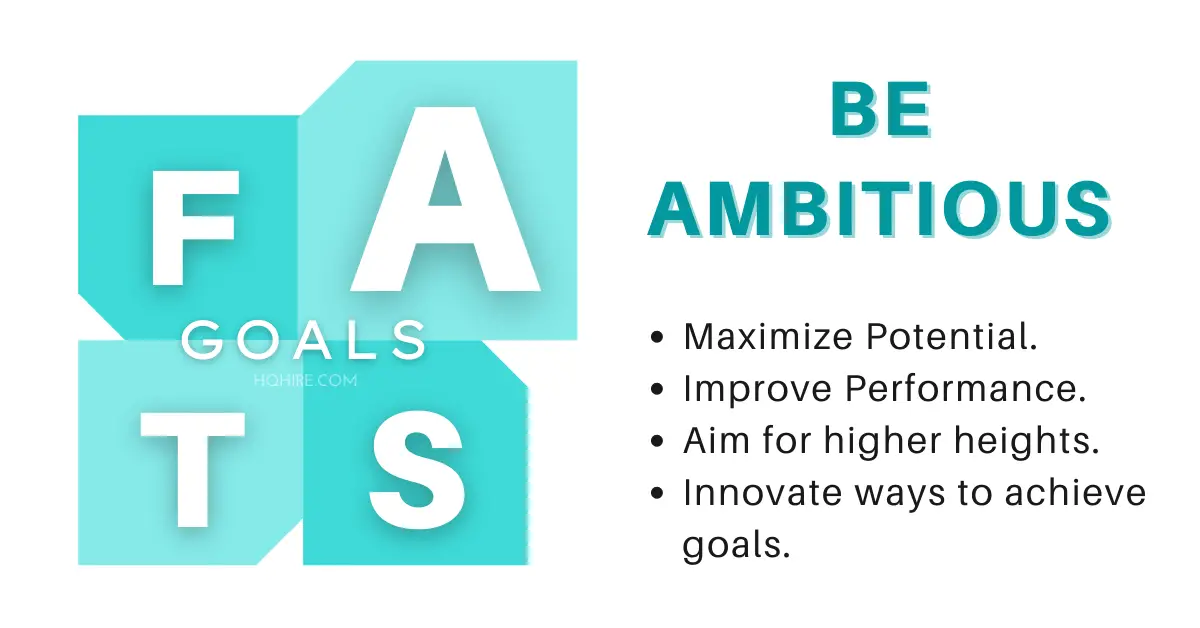 FAST Goals Setting - Ambitious